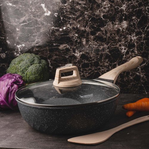 Boreine Deep Fry Pan 28cm with Lid