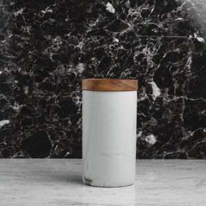Marble Art Round Food Jar 1300ml