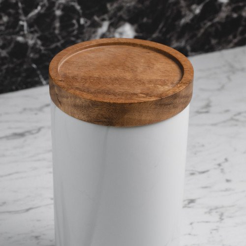 Marble Art Round Food Jar 1300ml 4