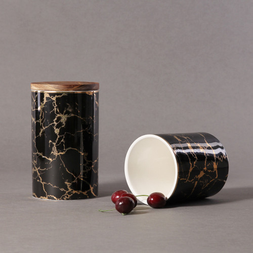 Gold Marble Veins Kitchen Canister 6