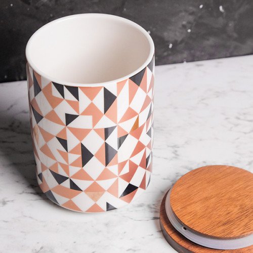 Colorful Geometric Kitchen Canister Tall 5