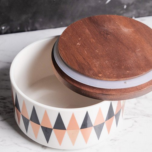 Colorful Geometric Kitchen Canister Wide 4