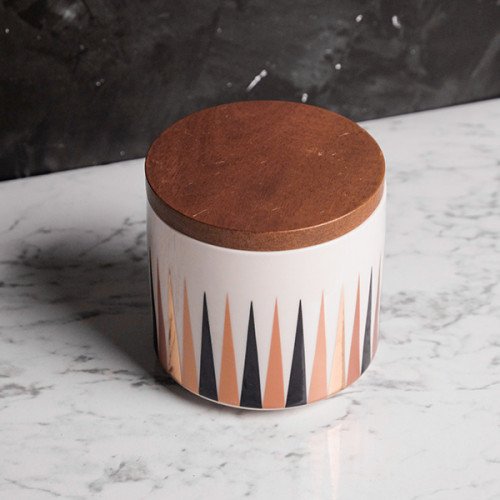 Colorful Geometric Kitchen Canister Short 3