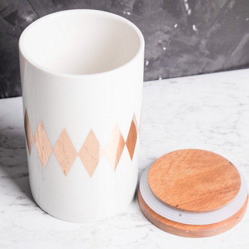 Diamond Motif Kitchen Canister 2