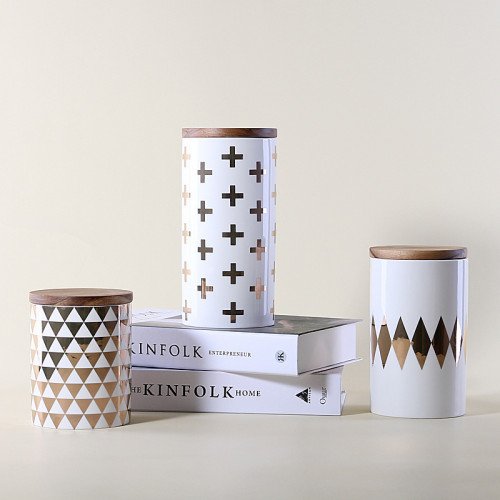 Diamond Motif Kitchen Canister 4