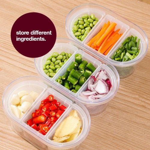 Multi-grid Food Storage Box 17.5 x 10.7cm 5