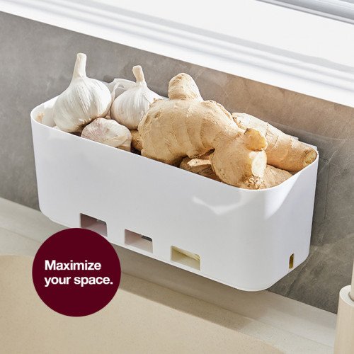 Portable Kitchen Shelf White 28.1 x 11.3 x 11.5cm 5