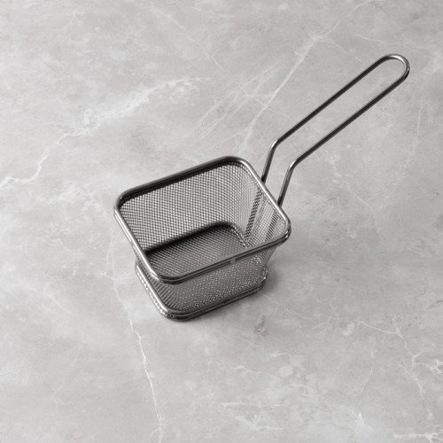 CHIPS BASKETS METALLIC GREY 10.5cm x 8.7cm 2