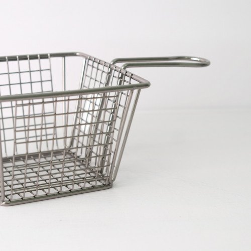 CHIPS BASKETS METALLIC GREY 12.5cm x 12.5cm 2