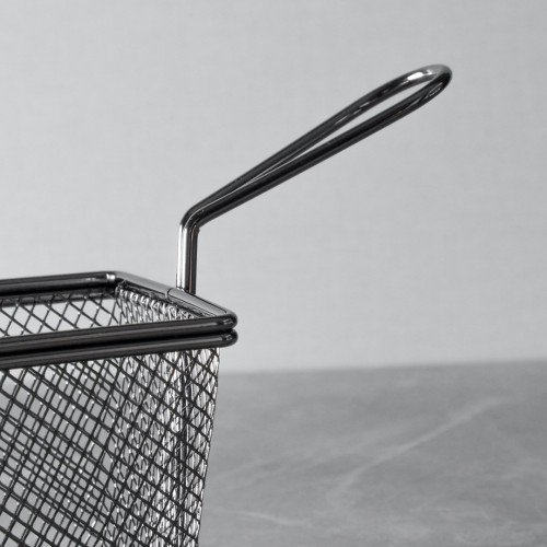 CHIPS BASKETS GREY METALLIC 9.7cm x 7.5cm 2