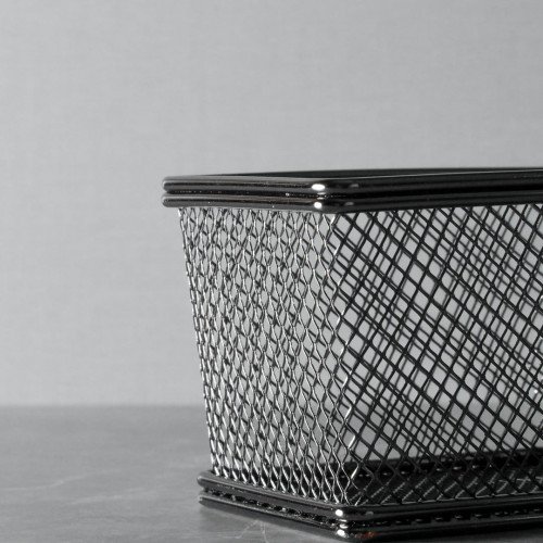 CHIPS BASKETS GREY METALLIC 9.7cm x 7.5cm 5