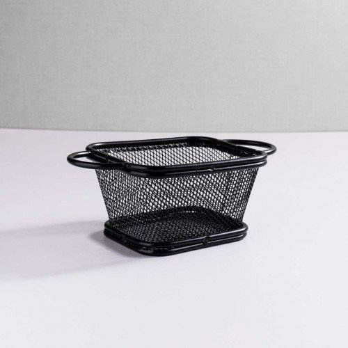 Chips Baskets Grey Metallic 11.5cm x 9cm