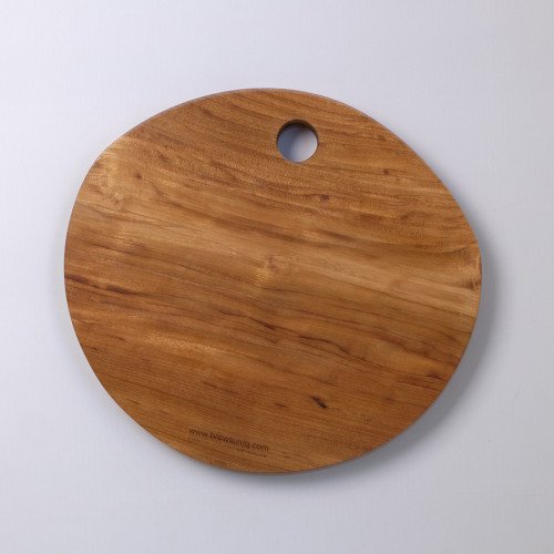 Jati Wooden Oval Serving Board 28 x 26cm