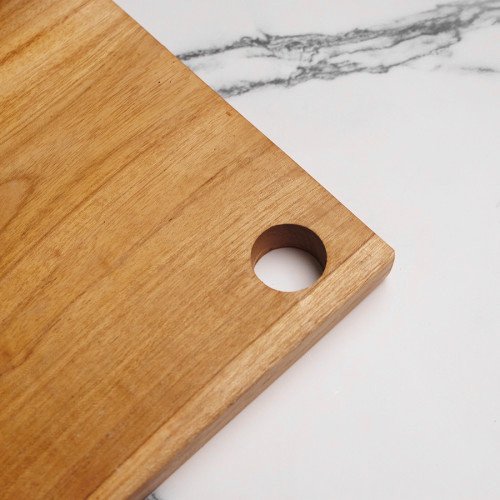 Teak Wooden Rectangular Serving Board 28.7 x 23.5cm 2