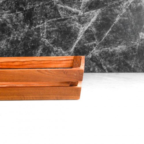 Teak Wooden Kitchen Tray 45 x 29.5cm 3