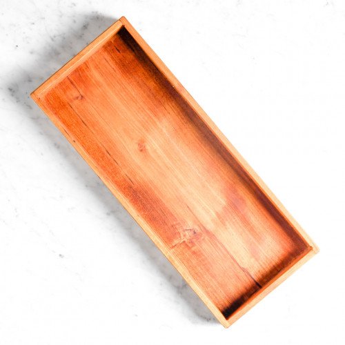 Teak Wooden Kitchen Tray 40 x 15.5cm 2