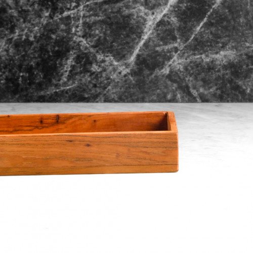 Teak Wooden Kitchen Tray 40 x 15.5cm 3