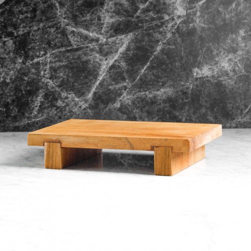 Teak Rectangular Serving Tray Tall 27.5 x 17cm