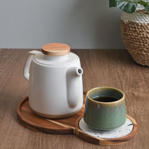 Breakfast Tray with Coaster Round - B 3