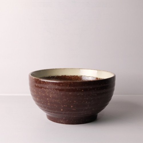 Reddish Glaze Salad Bowl 7"