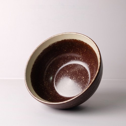 Reddish Glaze Salad Bowl 7" 3