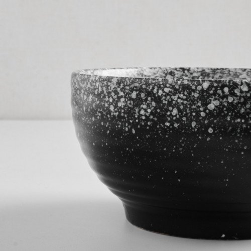 Black Kemuri Salad Bowl 7" 2