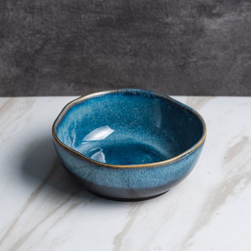 Sapphire Glaze Personal Bowl 6" 2