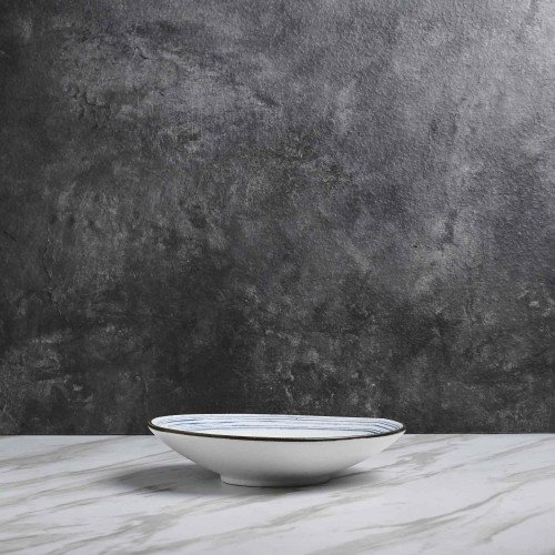 Seraphic Blue Pasta Bowl 8.5" 2