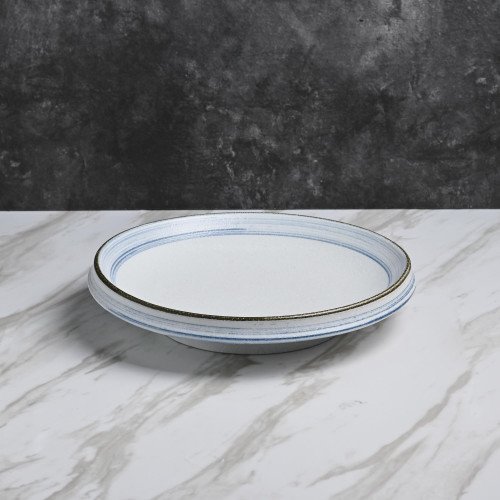 Seraphic Blue Shallow Bowl 10" 2
