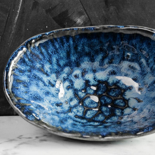 Blue Veins Salad Bowl 6" 4