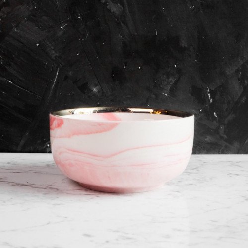 Marble Blush Personal Bowl 6"
