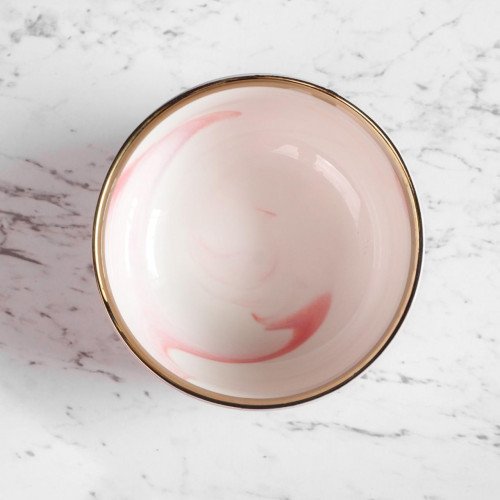 Marble Blush Personal Bowl 6" 3