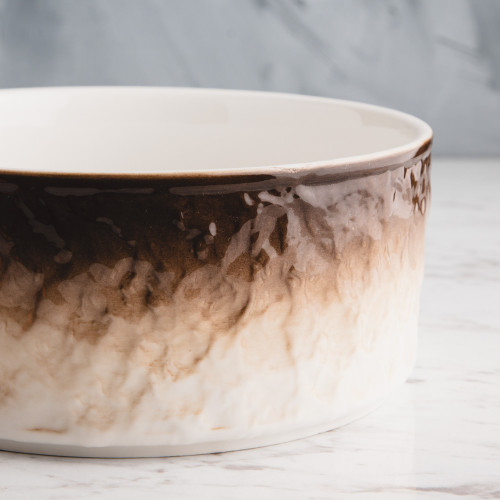Glacier Brown Salad Bowl 6" 4