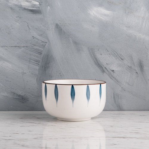 Meiji Blue Leaf Rice Bowl 4.5"