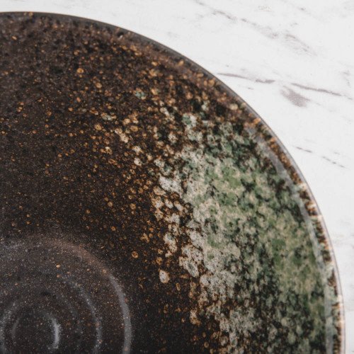 Jade Green Ramen Bowl 8" 3