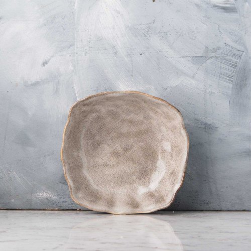 Sliver Tint Gray Square Bowl 6.8"
