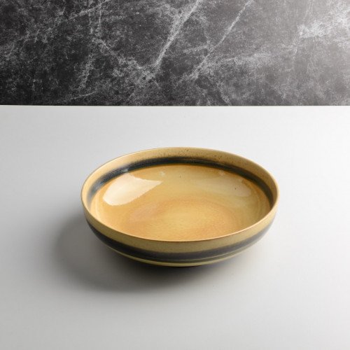 Hazel Brown Pasta Bowl 8.5" 2