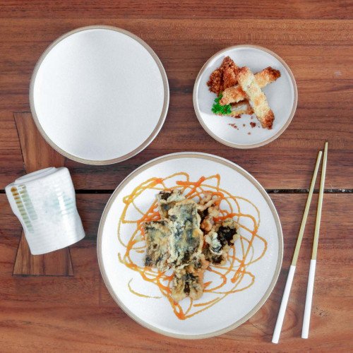 Nami Semibowl 8" - Parchment White 6
