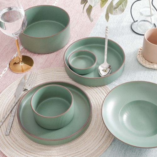 Crusae Green Semibowl Tall 7.5" 2