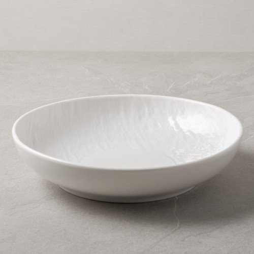 Enchanted White Salad Bowl 9"