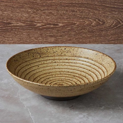 Concrete Layer Pasta Bowl 9" - Earthy