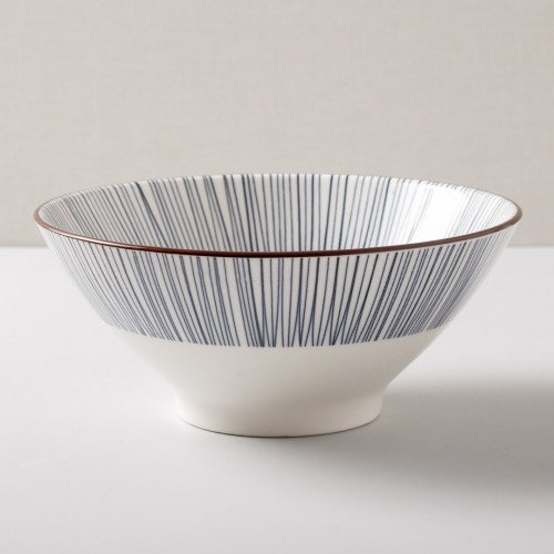 Tokusa Salad Bowl 7" - Blue Lines