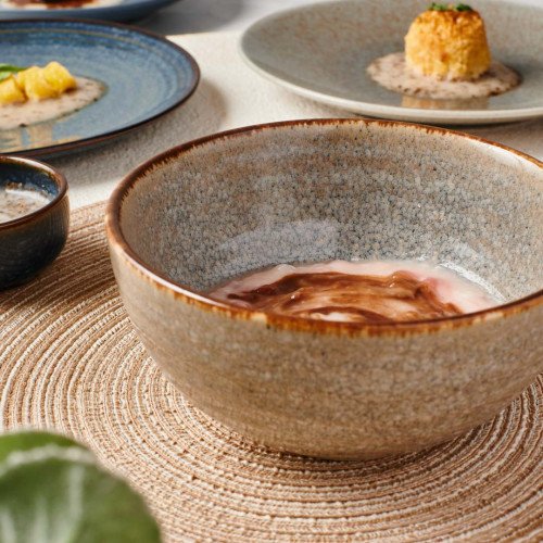Clara Artisan Calico Bowl 5.9" 4