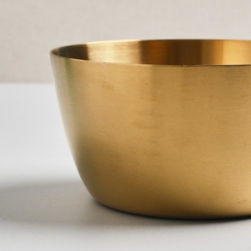 Korea Style 304 Stainless Steel Salad Bowl 16cm - Gold 2