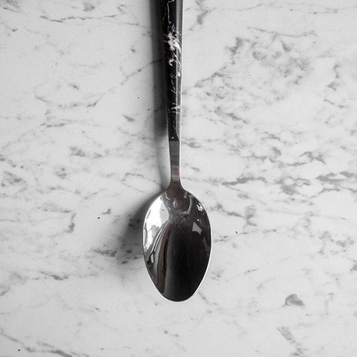 Black Marble Silver Table Spoon 2