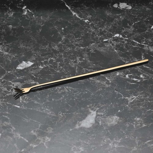 8 inches Beverage Mixing Fork Gold