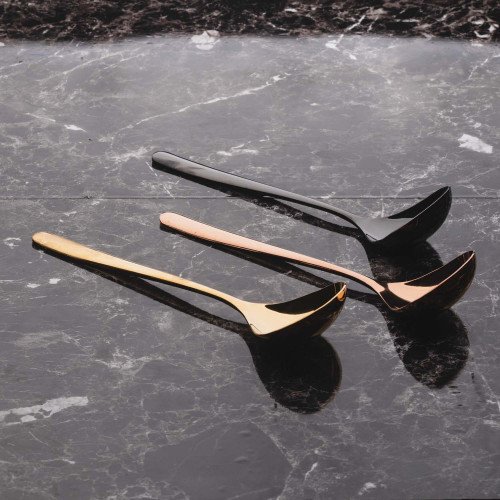 8-Inch Black Serving Spoon 17cm 2