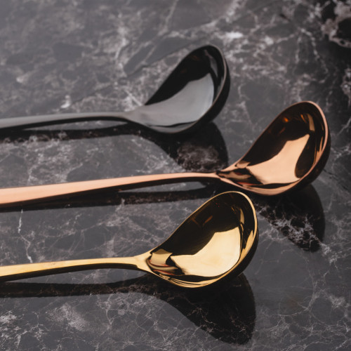 8 inches Serving Spoon Gold 4