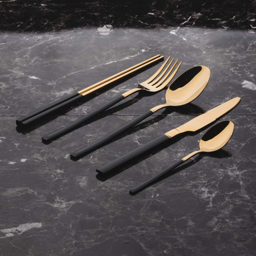 Novel Black Cutleries Set