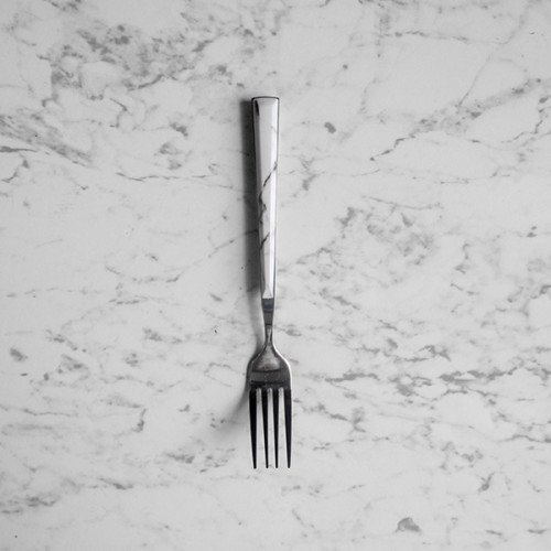 White Marble Silver Cutleries Set 2